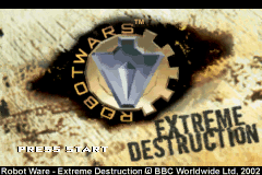 Robot Wars - Extreme Destruction Title Screen